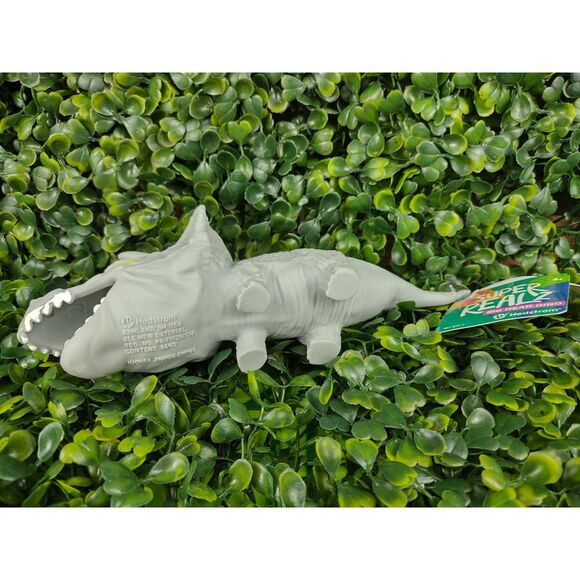 Triceratops Dinosaur Squishy Toy Figure Squeezable Dino Squish Squeeze Sand Gray - Picture 12 of 15